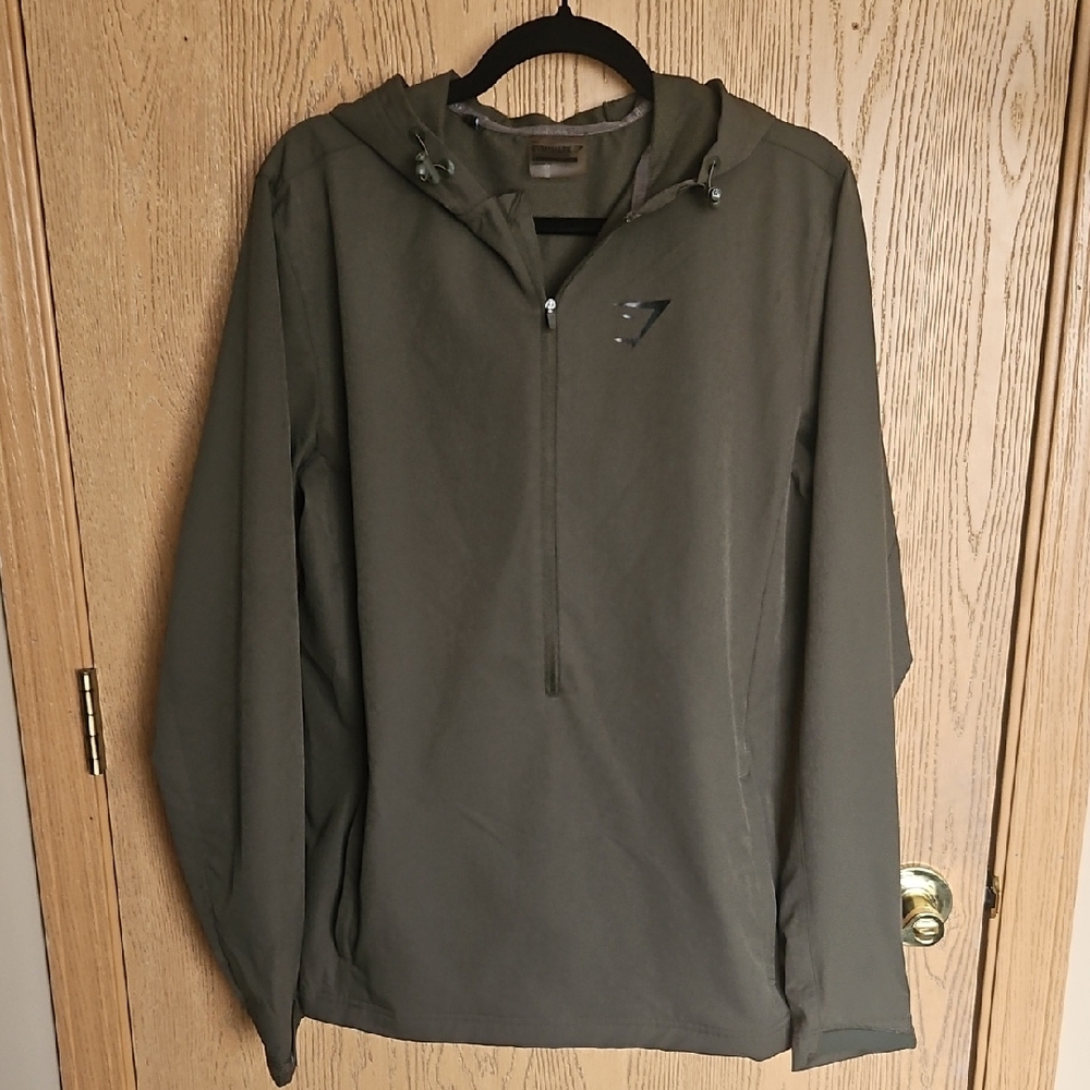 Gymshark Dark Olive Windbreaker